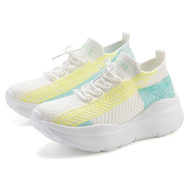 Damen bequeme und atmungsaktive Freizeitsneaker mit dämpfender Sohle R&B