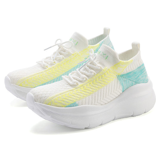 Damen bequeme und atmungsaktive Freizeitsneaker mit dämpfender Sohle R&B