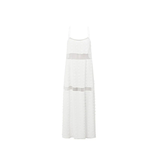 Damen Transparentes Maxikleid mit verspielten 3D-Punktdetails R&B