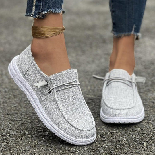 Damen Slip-On Sneakers mit elastischem Riemen R&B