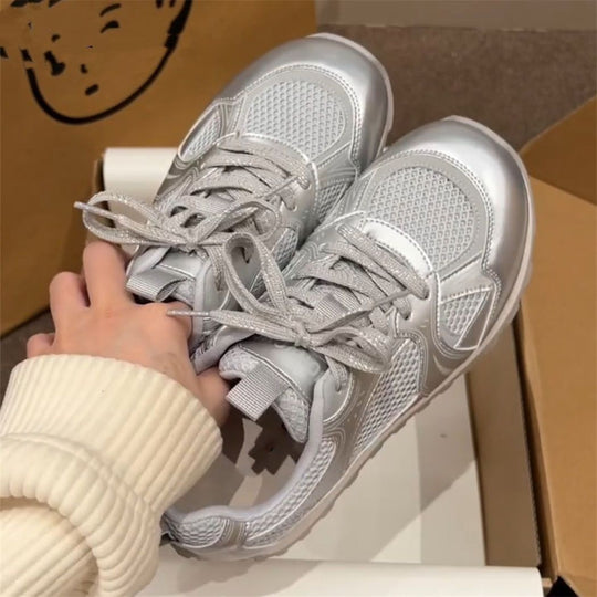 Damen Fitness Sneakers mit atmungsaktivem Mesh-R&B