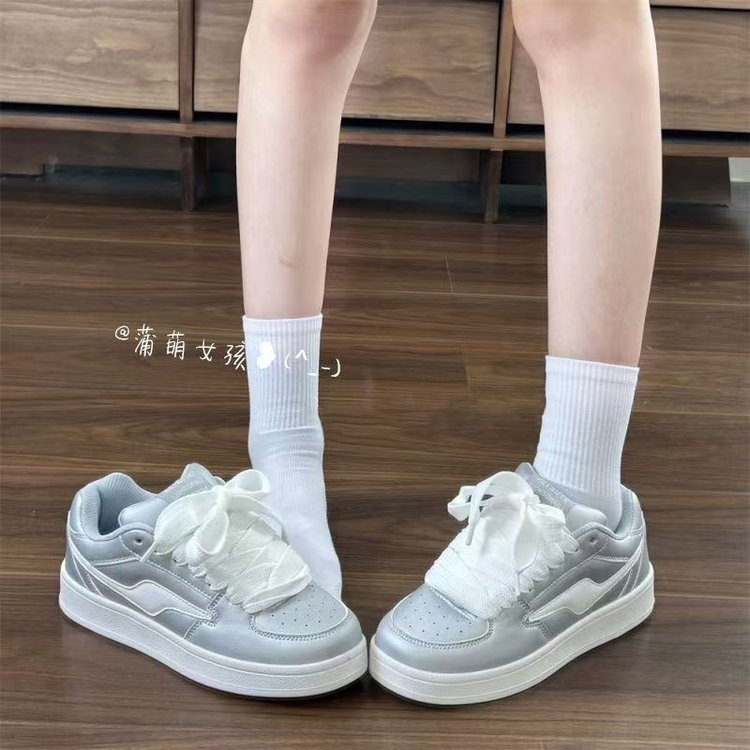 Damen Elegante und modische Sneakers mit dicker Laufsohle