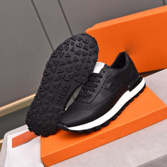 Damen Sportliche Sneakers aus hochwertigem Leder mit rutschfester Laufsohle R&B
