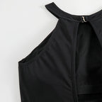 Damen Einteiler Badeanzug mit modischem Cut-Out und sportlichem Design R&B