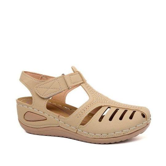 Damen Komfortable Keil-Sandalen mit atmungsaktiven Riemen R&B