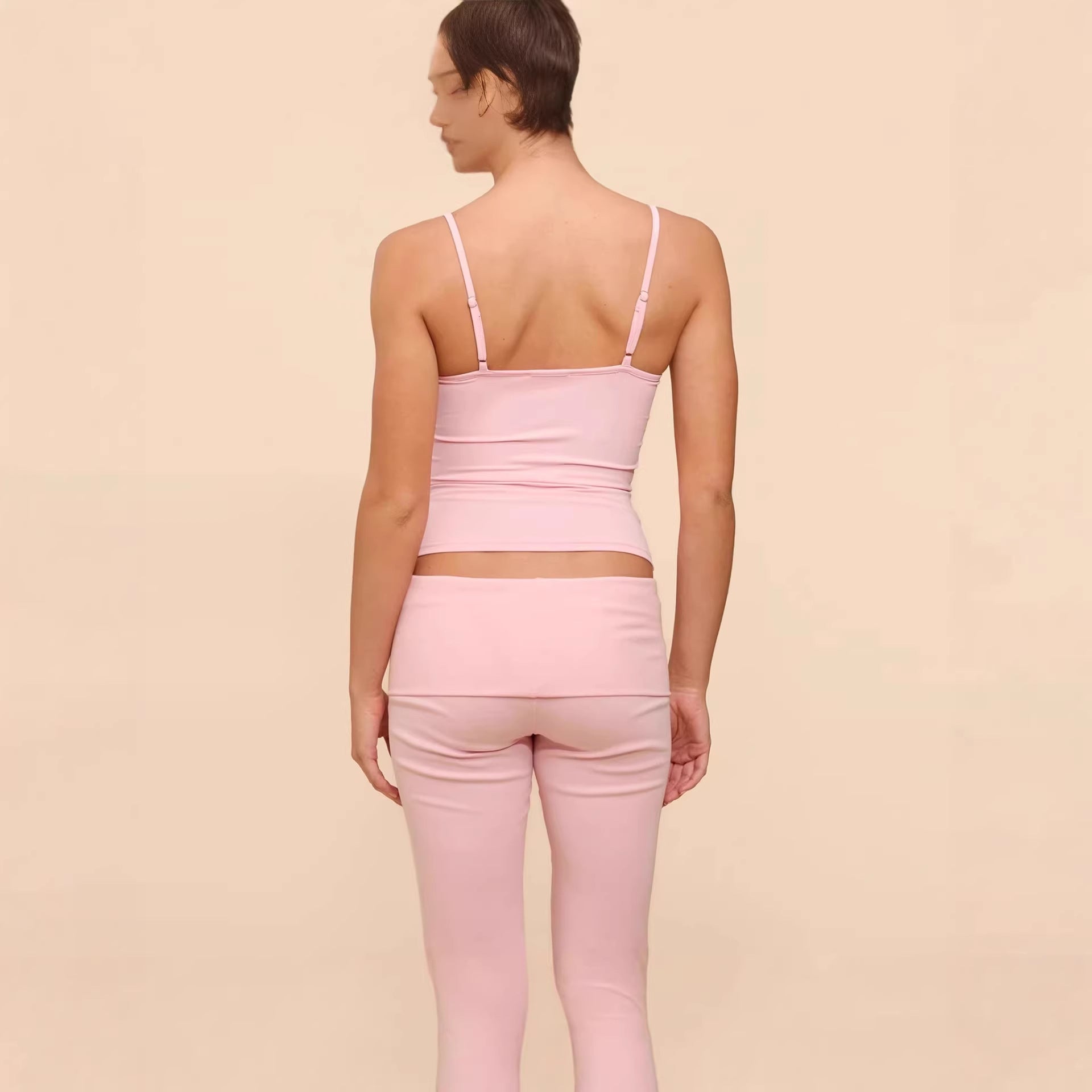 Damen Sportliches Tanktop mit Spaghettiträgern R&B