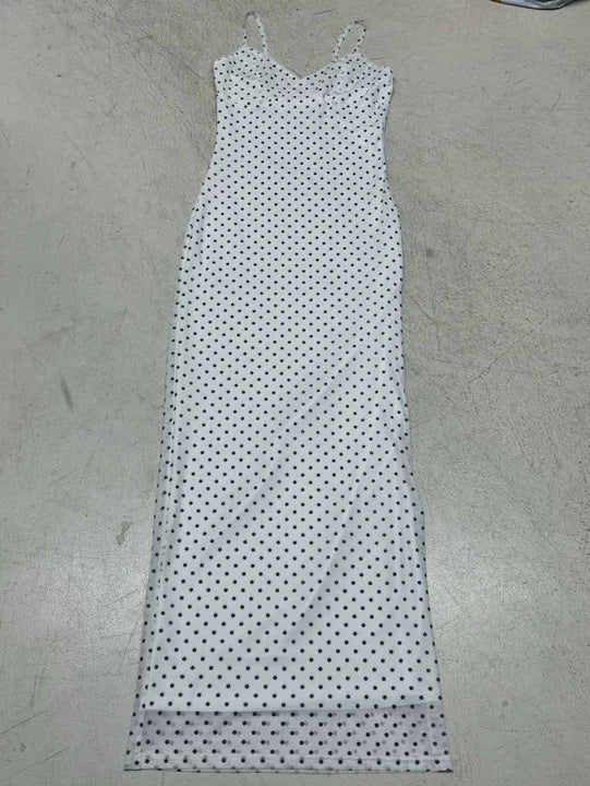 Damen elegantes Wickelkleid mitseitlichem Schlitz und dekorativen Rüschen R&B
