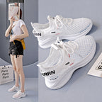 Damen Sneakers mit atmungsaktiver Netzstruktur und dämpfender Sohle R&B