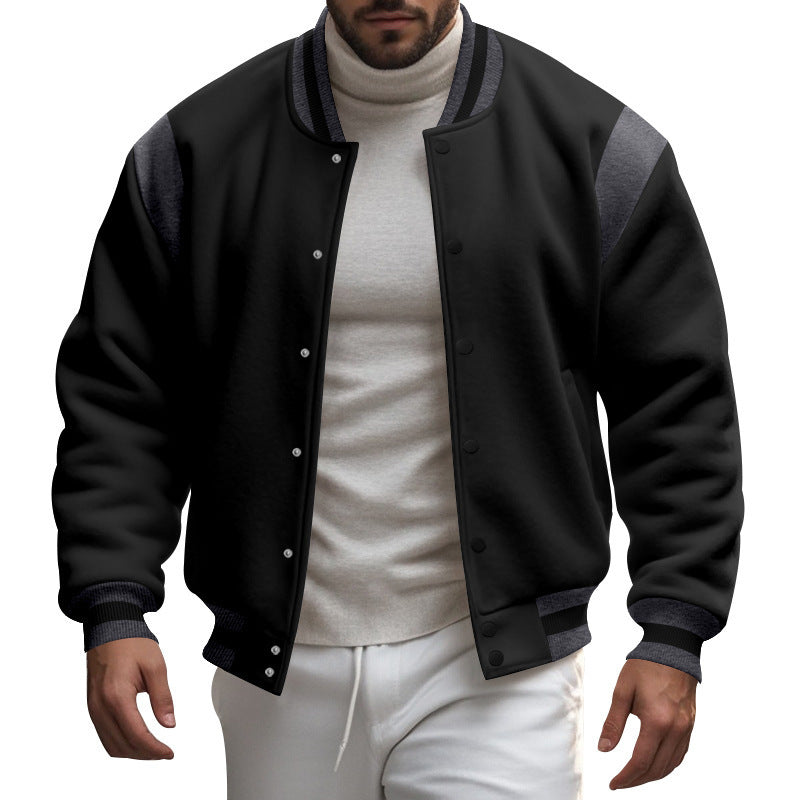 Herren sportliche Collegejacke R&B