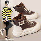Damen modische Höhen-Sneaker mit weichem Futter und elastischer Sohle R&B