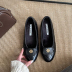 Damen Ballerinas mit modischem Riemen und eleganter Steppoptik R&B