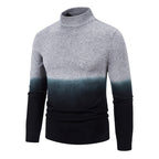 Herren rollkragen Pullover mit Farbverlauf R&B