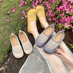 Damen Atmungsaktive Ballerinas mit elastischem Netzdesign R&B