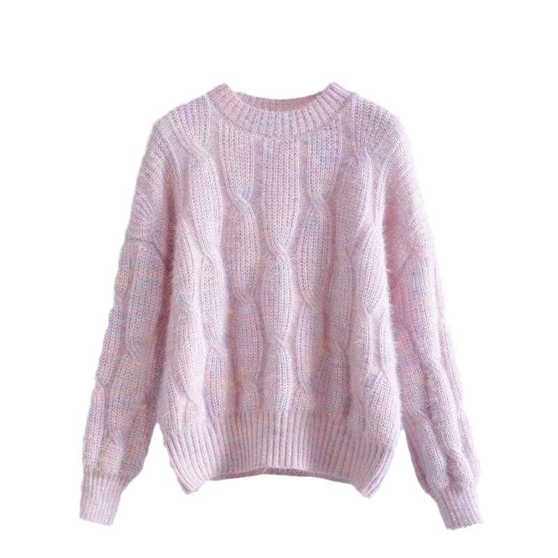 Damen Grobstrickpullover mit innovativem Wellenmuster R&B