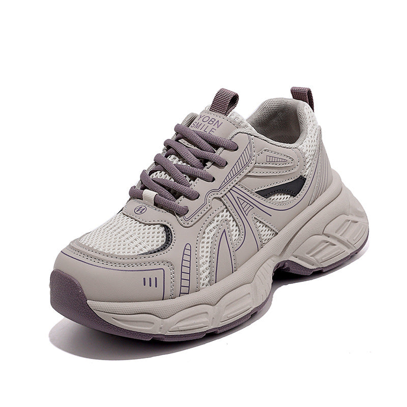 Damen Sportliche Sneakers mit atmungsaktiven Mesh-Einsätzen und stoßdämpfender Sohle R&B