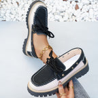 Damen Sneakers mit robustem Profil und dekorativen Schnürsenkeln R&B