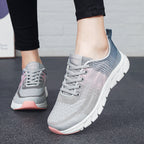 Damen Sportliche Sneakers mit atmungsaktiver Mesh-Oberfläche und stoßdämpfender Sohle R&B