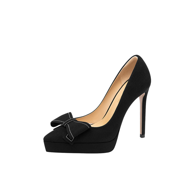 Damen High Heel Pumps mit eleganter Schleifenapplikation R&B