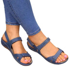 Damen Komfortable Sandalen mit verstellbarem Riemendesign und anatomischem Fußbett R&B