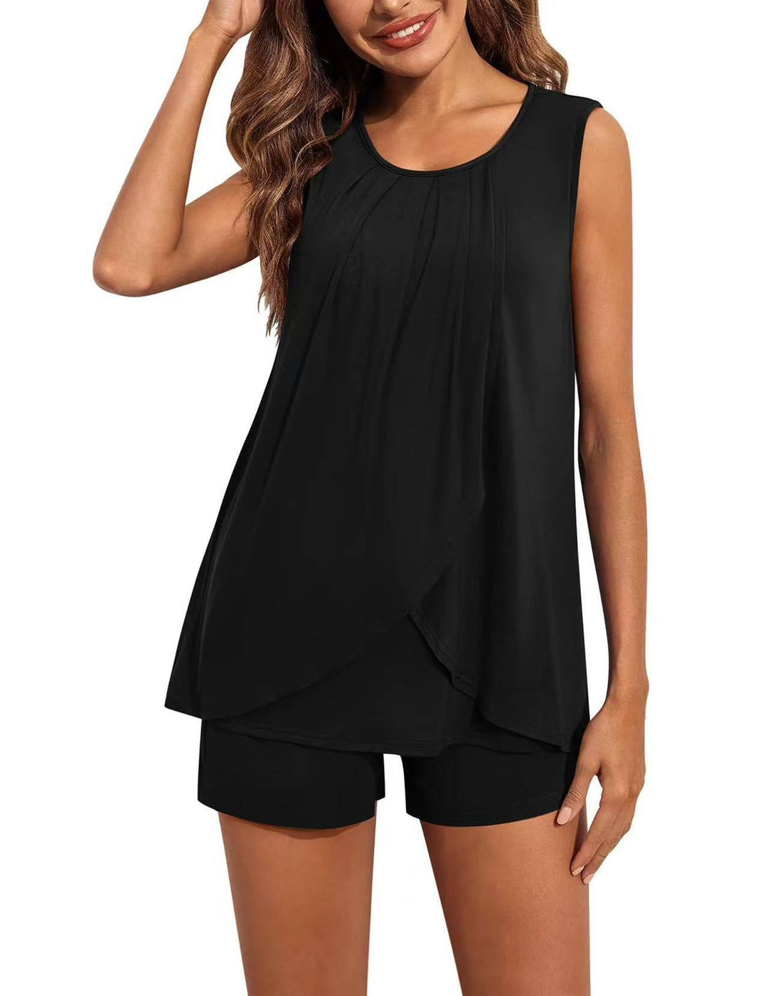Damen Sportliches Tank-Top mit Shorts R&B