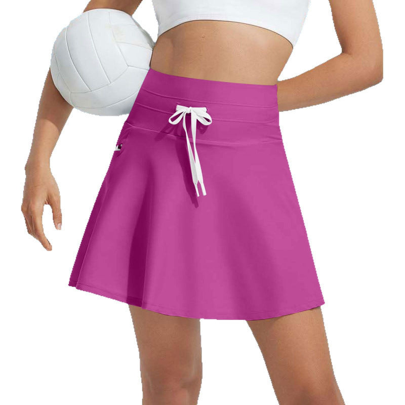 Damen Sportliche Badeskirt mit verstellbarem Taillenbund R&B