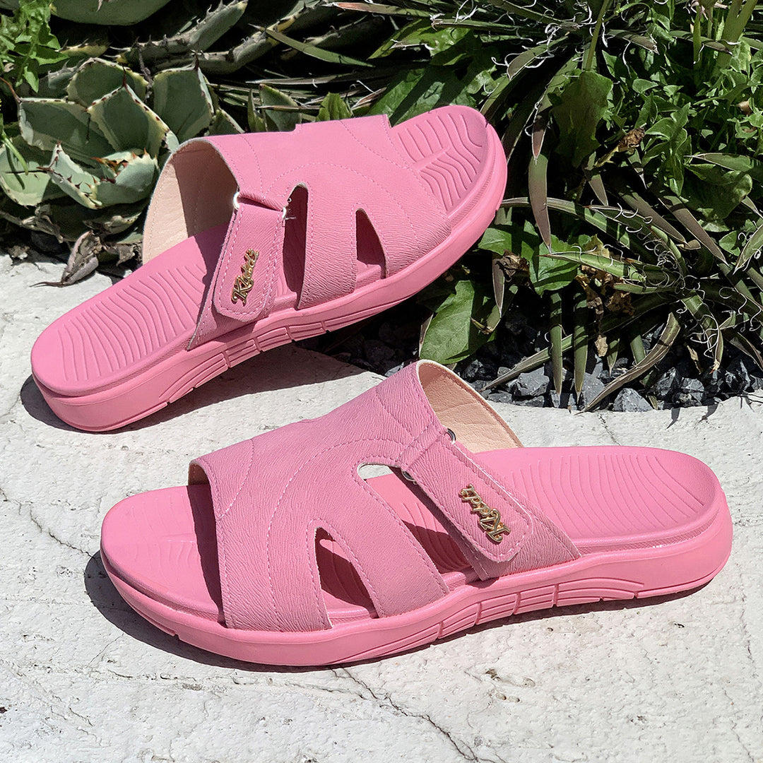 Damen Komfortable und stylische Clogs aus feinem Kunstleder mit ergonomischem Fußbett R&B