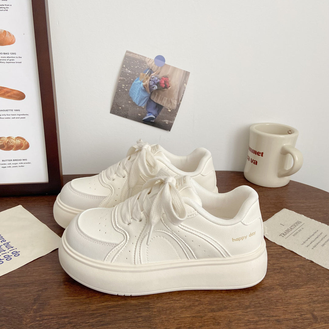 Damen Elegante Plateau-Sneaker mit strukturiertem Obermaterial R&B