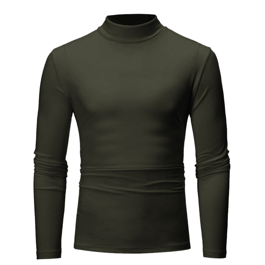 Herren Rollkragenpullover mit enger Passform und edel strukturiertem Material R&B