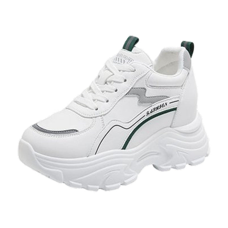 Damen Hochplattform Sneakers mit modischen Details und atmungsaktiver Sohle R&B