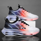 Damen Sportliche Sneakers mit transparentem Obermaterial und LED-Beleuchtung R&B