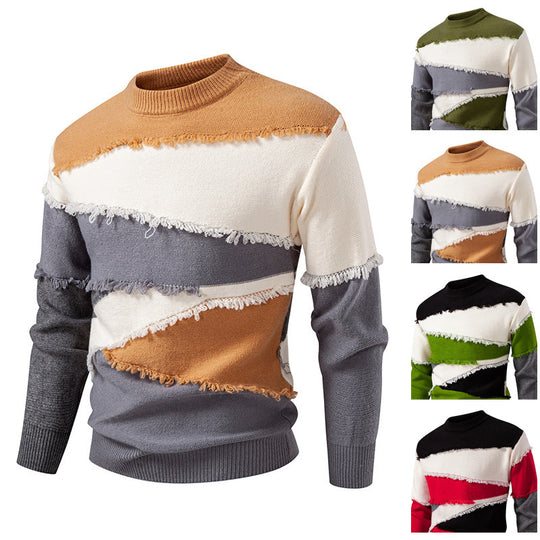 Herren modischer Pullover mit einzigartigem Fransen-Design R&B