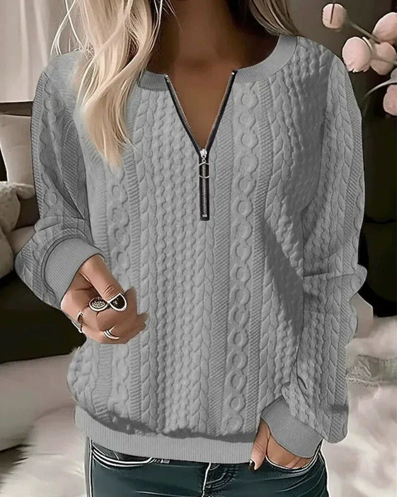 R&B | Reißverschluss Sweatshirt Freizeitkleidung