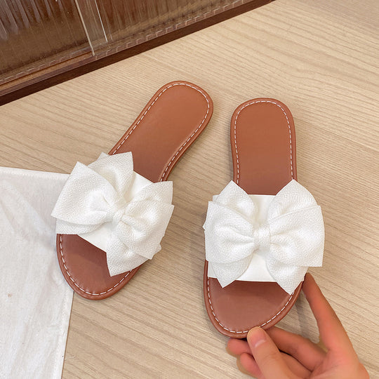 Damen Slip-On Sandalen mit Schleifen-Design R&B