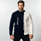 Herren modischer Pullover mit strukturiertem Design und einzigartigen Knotendetails R&B