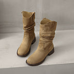 Damen Slouch-Stiefel mit bequemem Futter und rutschfester Sohle R&B