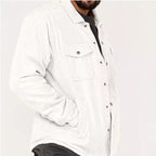 Herren Cordjacke mit praktischen Taschen und stylischem Design R&B