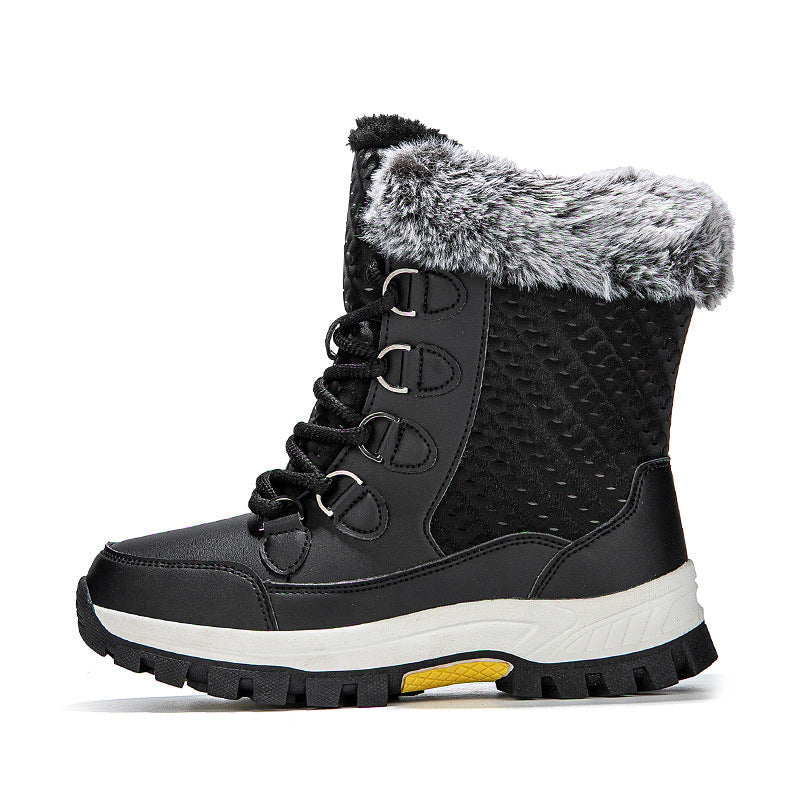 Damen isolierte Winterstiefel mit rutschfester Sohle und weichem Innenfutter R&B