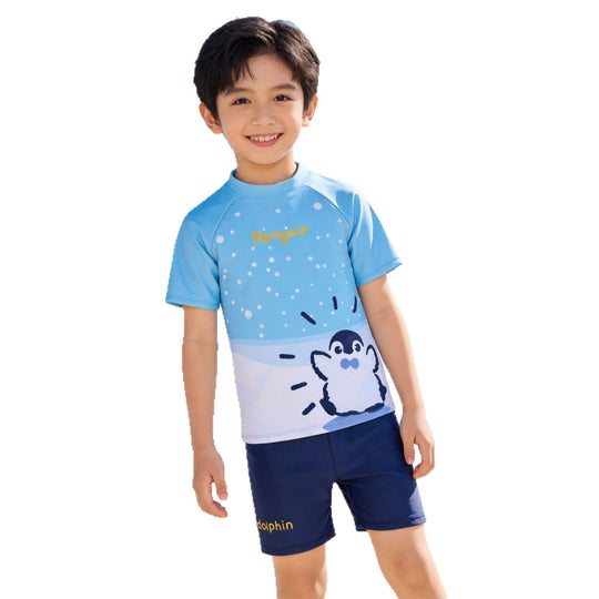 Jungen UV-Schutz Schwimmanzug mit kurzen Ärmeln R&B