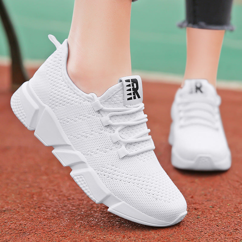 Damen Sportliche Sneakers mit atmungsaktiver Strick-Oberfläche und dämpfender Sohle
