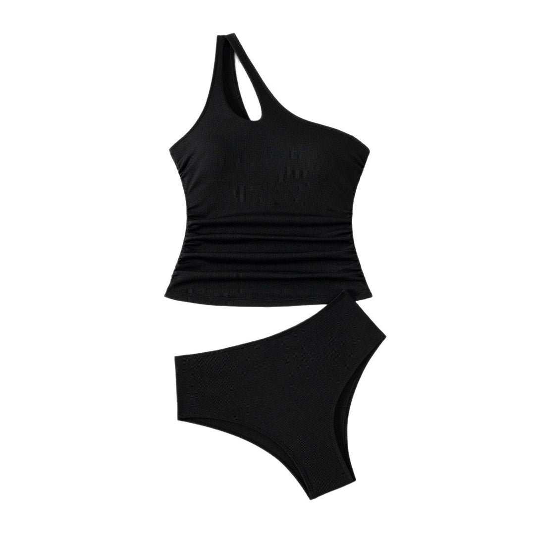 Damen Asymmetrischer Einteiler mit Raffung R&B