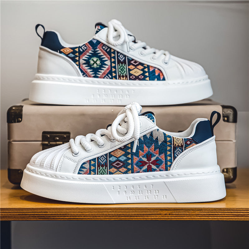 Damen modische Sneakers mit textilem Obermaterial und extravaganten Mustern R&B
