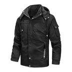 Herren vielseitige Outdoor-Jacke mit gefütterter Kapuze