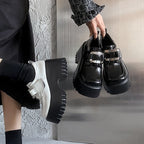 Damen Modische Plateaustiefel mit verstellbarem Riemen R&B