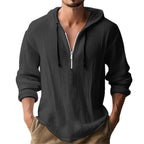 Herren lässiger Kapuzenpullover mit Reißverschluss R&B