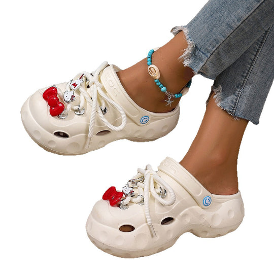 Damen Clogs mit einzigartigen Design-Details und komfortabler Sohle R&B