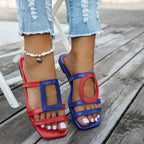Damen modische Riemensandalen mit kreativem Schnallen-Design und komfortabler Fußbettung R&B