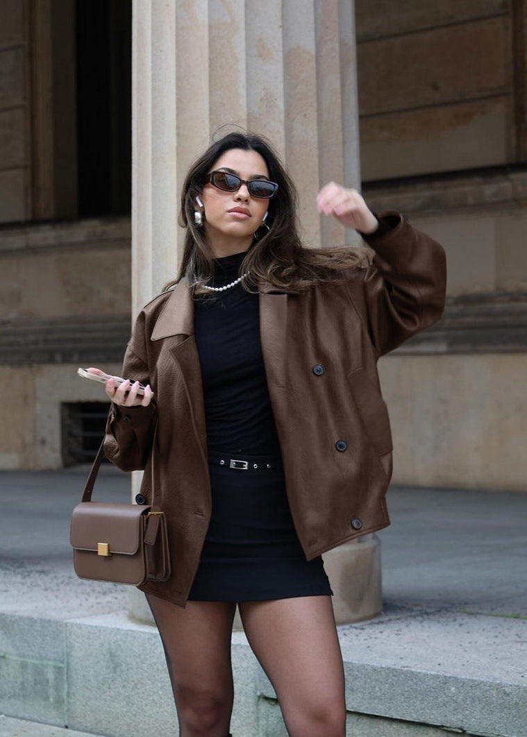 R&B | Übergroße Doppelt breasted Jacke