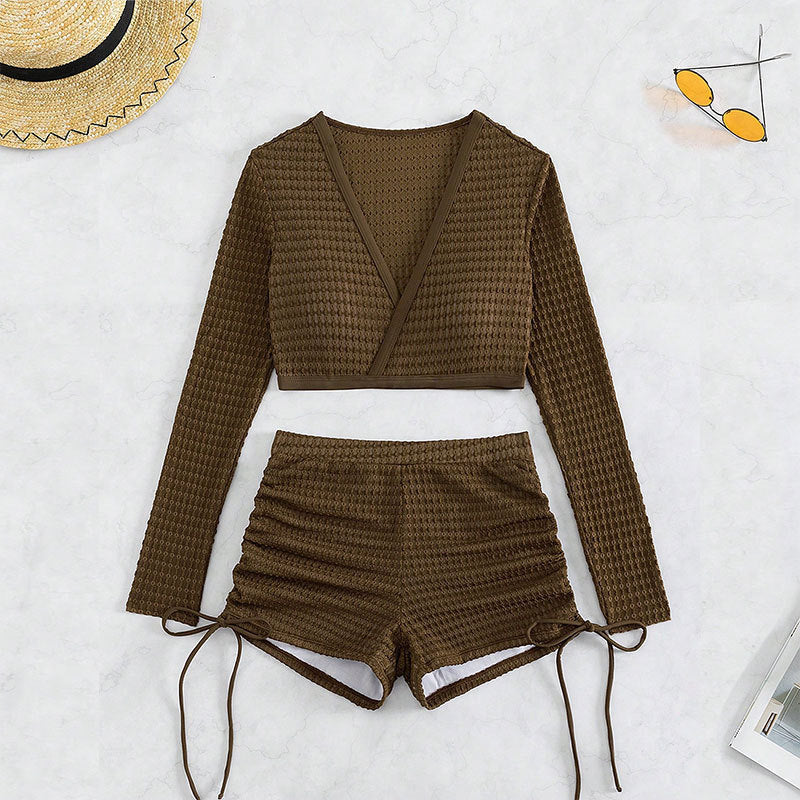 Damen Baderock mit hoch geschnittenem Oberteil und lässigem Design R&B