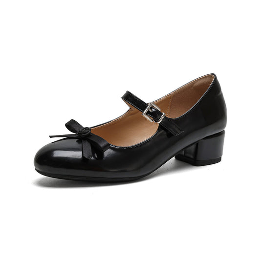 Damen Ballerinas mit elegantem Riemchen und modischer Schleifenapplikation R&B
