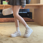 Damen Sportliche Sneakers mit doppeltem Klettverschluss und gepolsterter Sohle